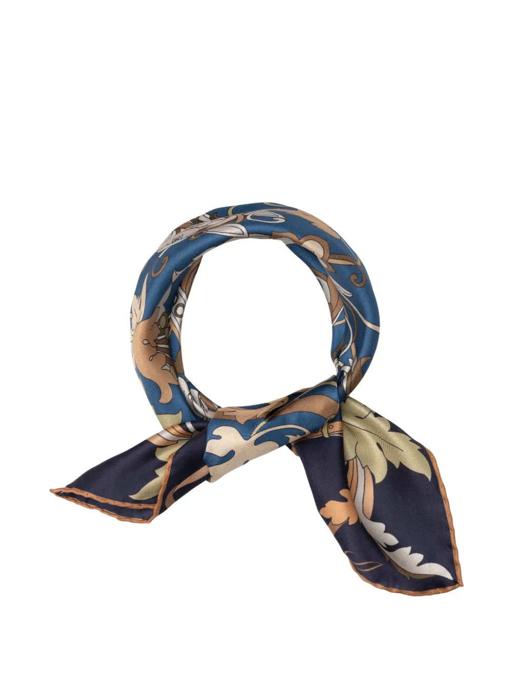 Elizabetta Elena silk bandana Blauw