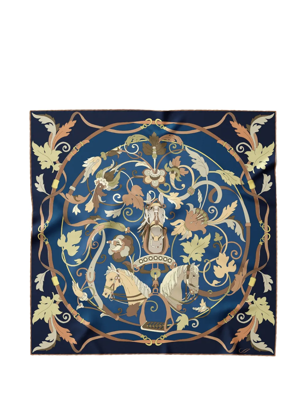 Elizabetta Elena silk bandana - Blau