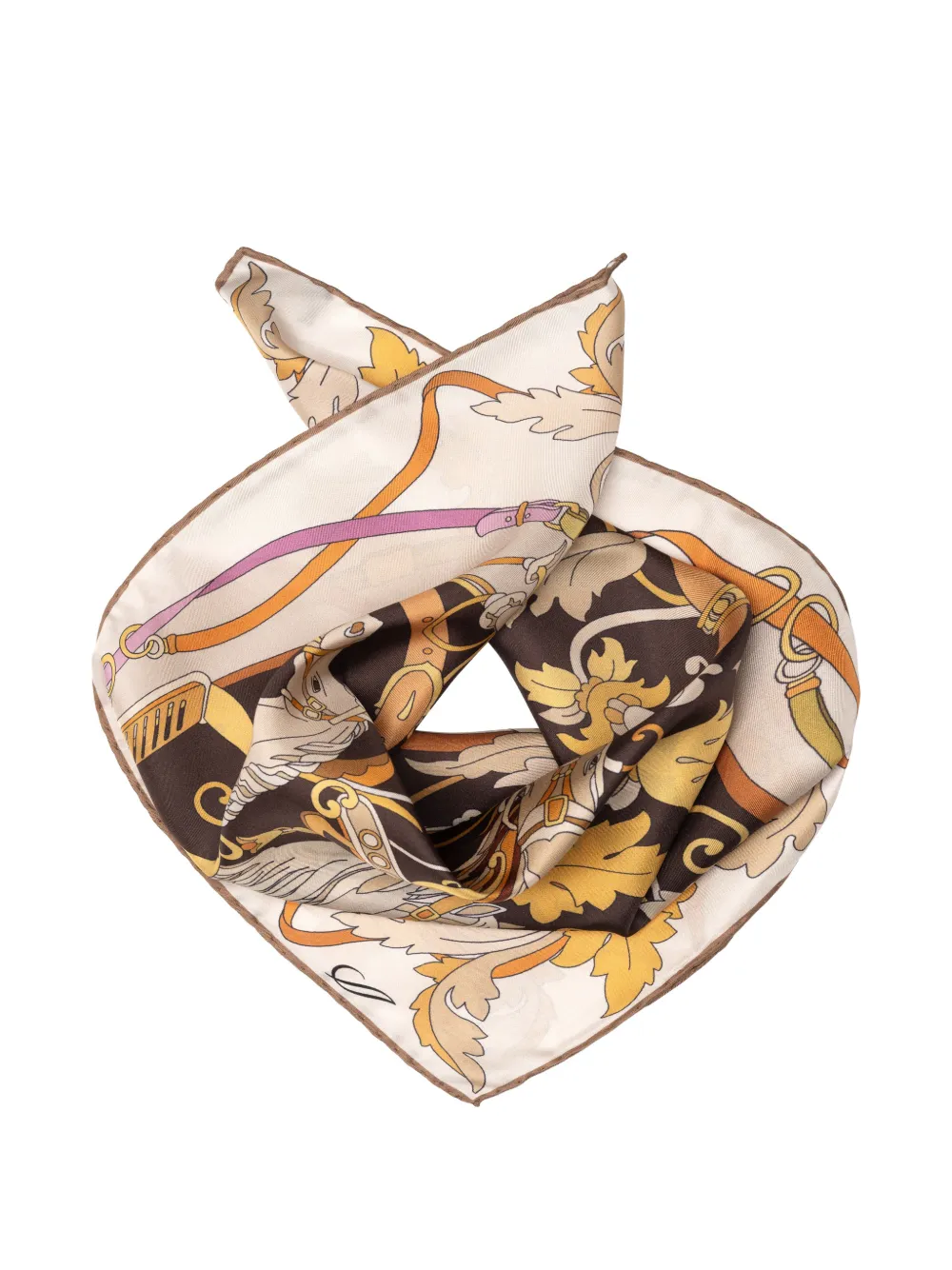 Elizabetta Elena silk bandana Beige