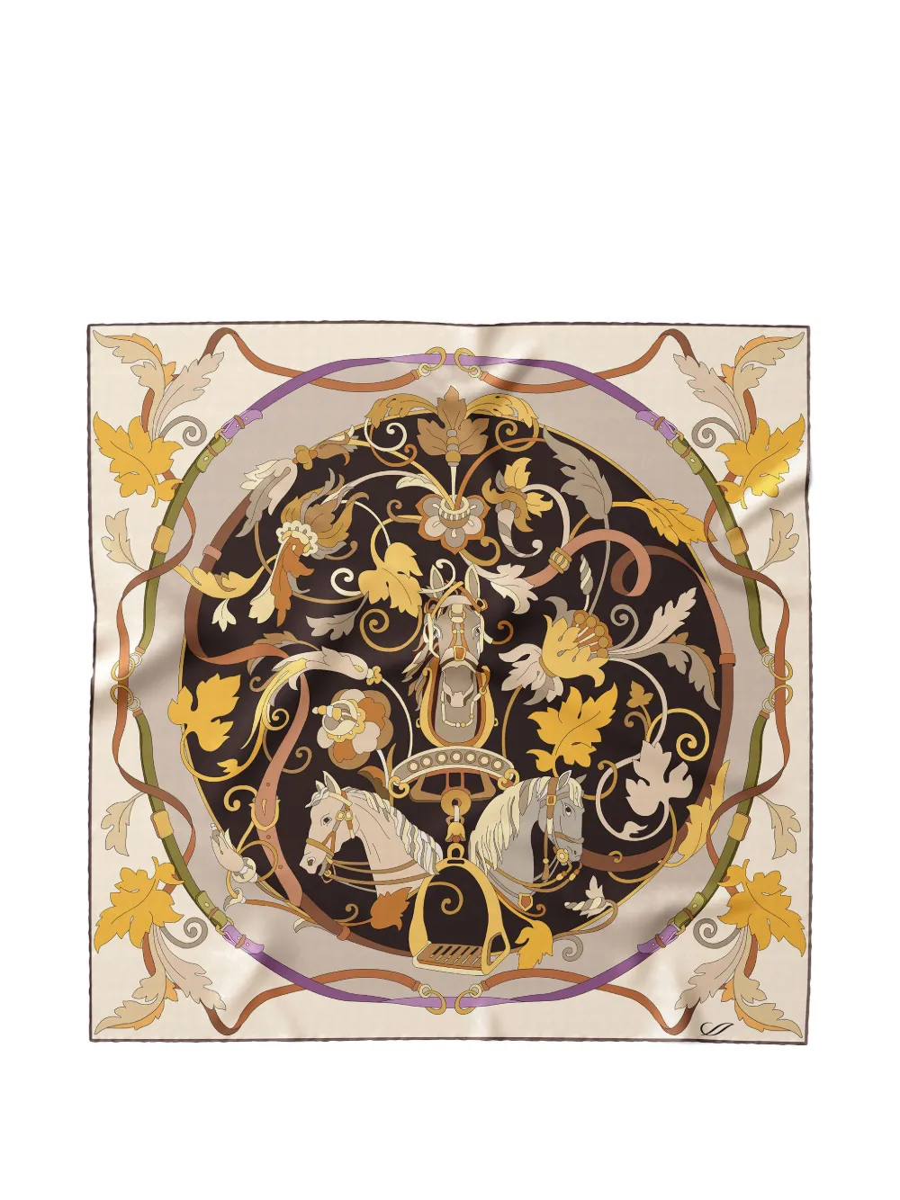 Elizabetta Elena silk bandana - Toni neutri