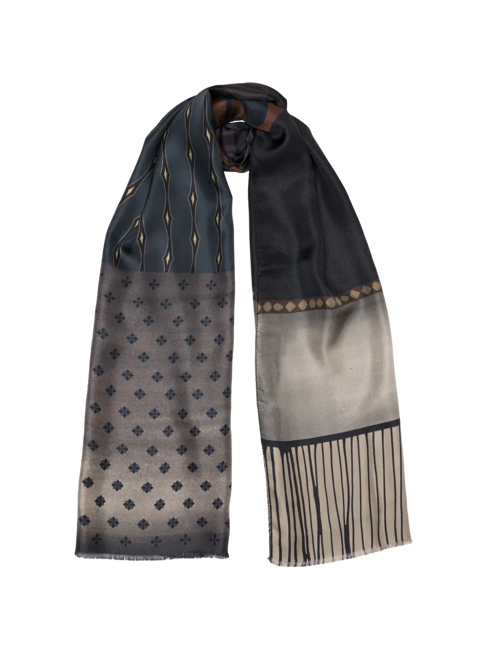 Elizabetta Atri silk scarf - Grigio