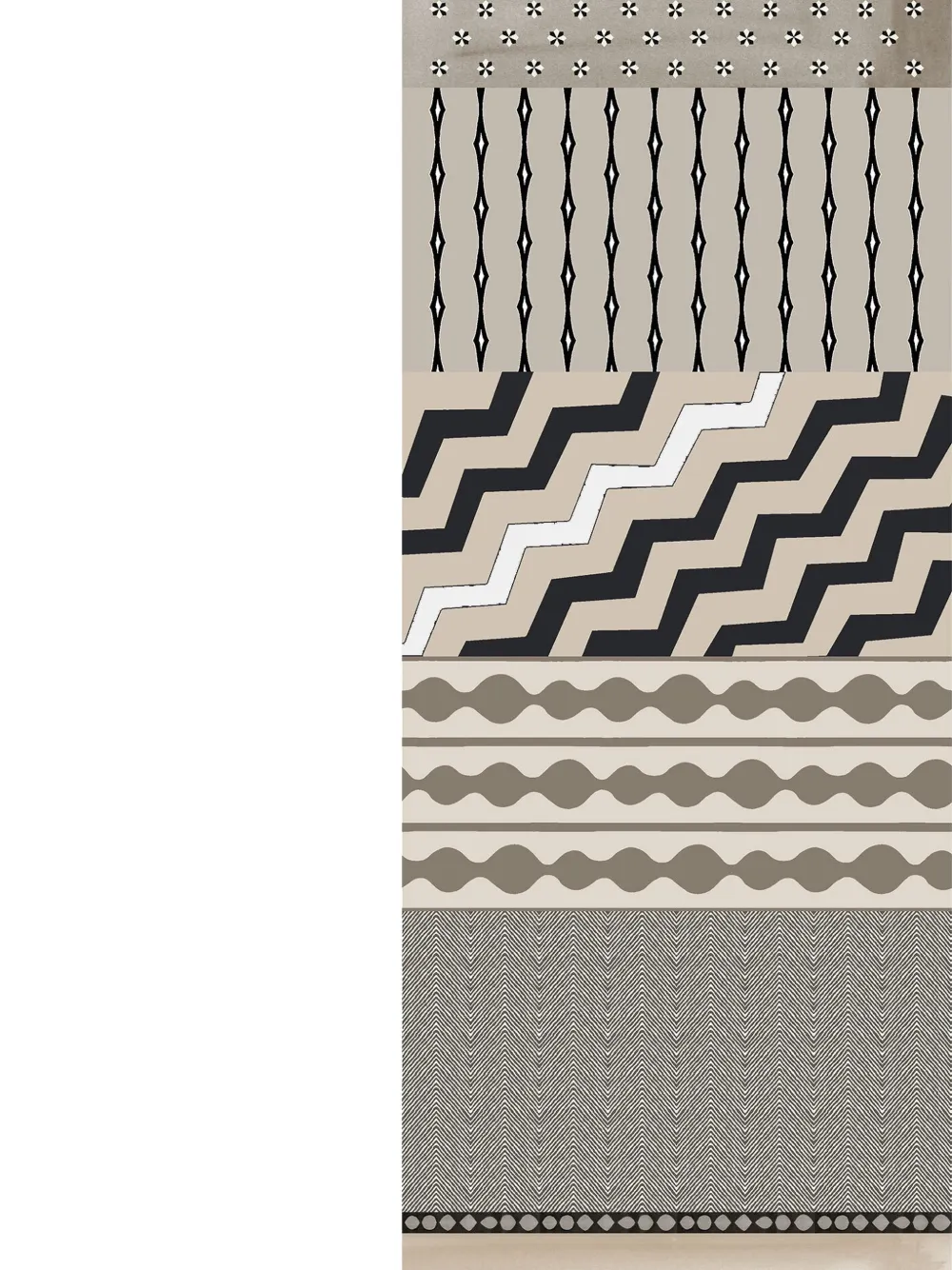 Elizabetta Atri zijden sjaal Beige