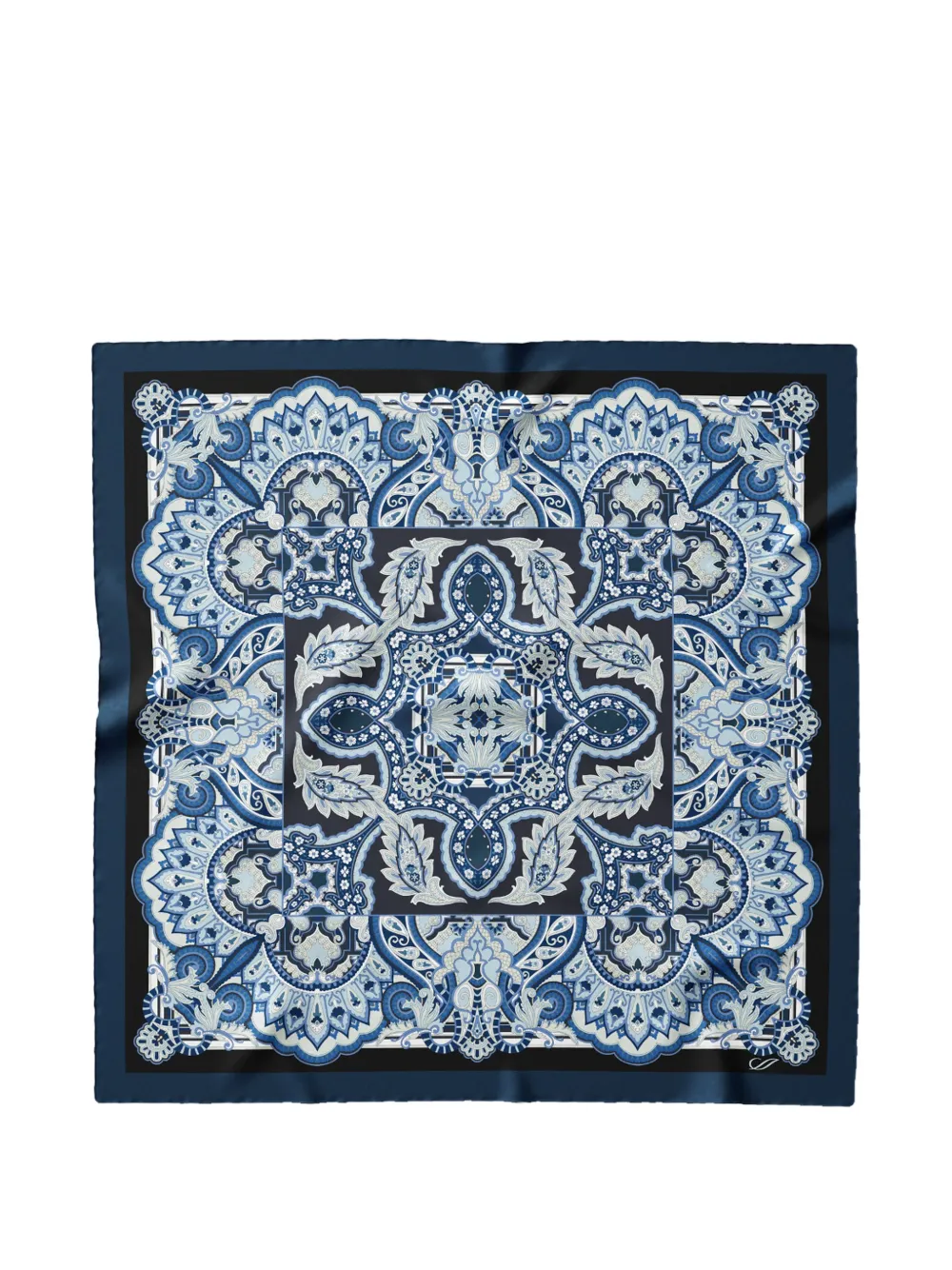 Elizabetta Malta paisley-print silk scarf - Blau