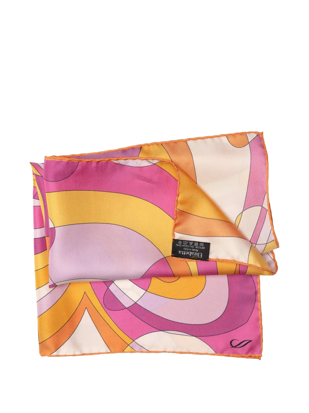 Elizabetta Michelle silk scarf - Arancione