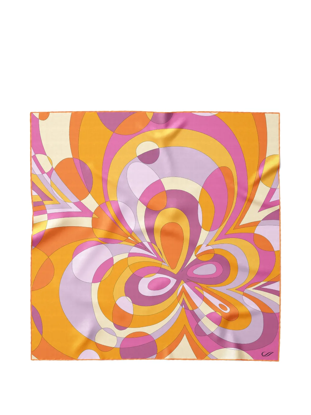 Elizabetta Michelle silk scarf - Orange