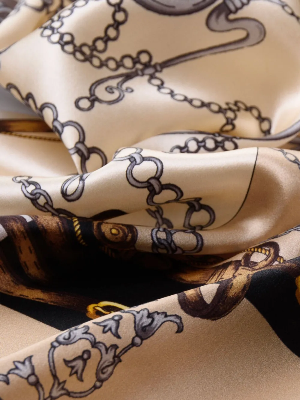 Elizabetta Gabriella zijden sjaal Beige