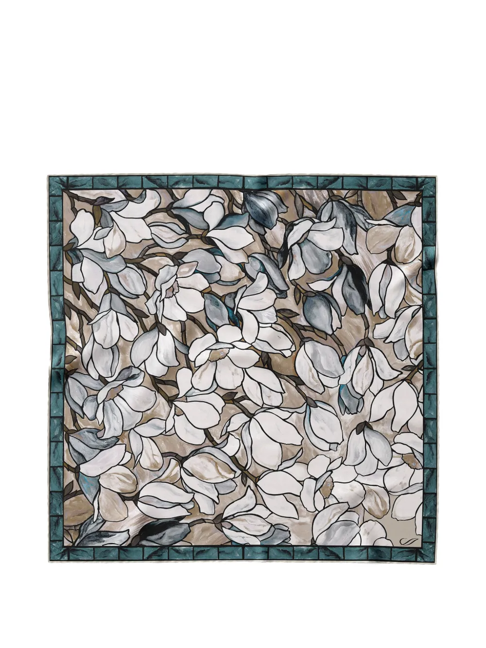 Elizabetta Clara silk bandana - Bianco