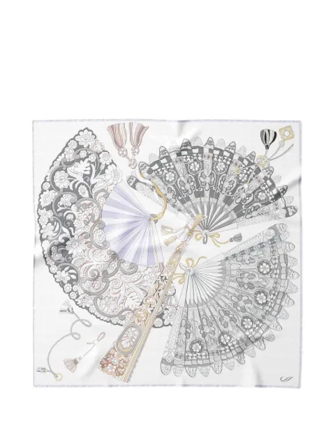 Elizabetta Venetian Fan silk scarf