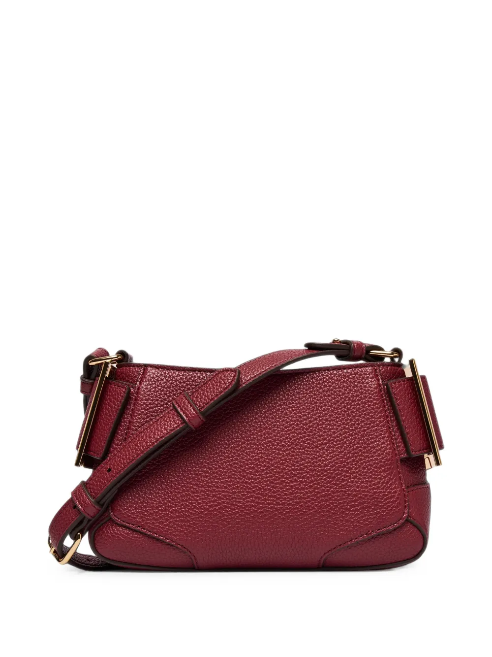 Love Moschino Crossbodytas met logo-plakkaat en textuur Rood