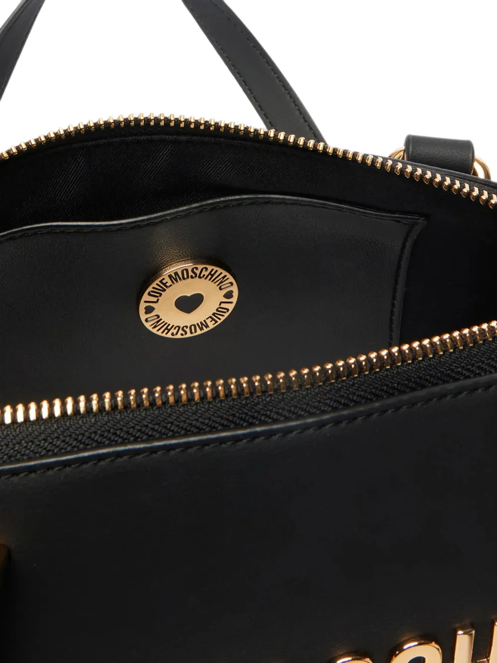 Love Moschino Schoudertas met logo Zwart