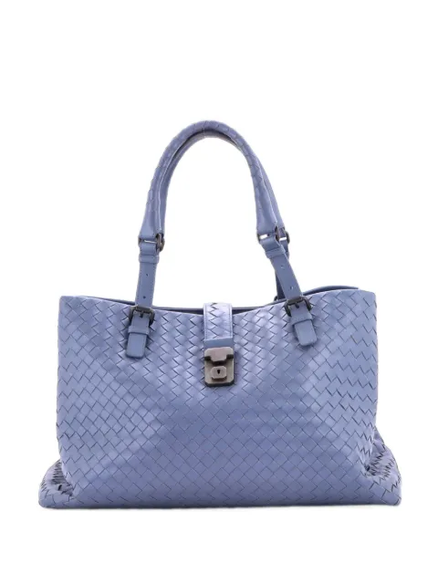 Bottega Veneta Pre-Owned bolso shopper Roma Bag mediano de piel de napa con diseño Intrecciato