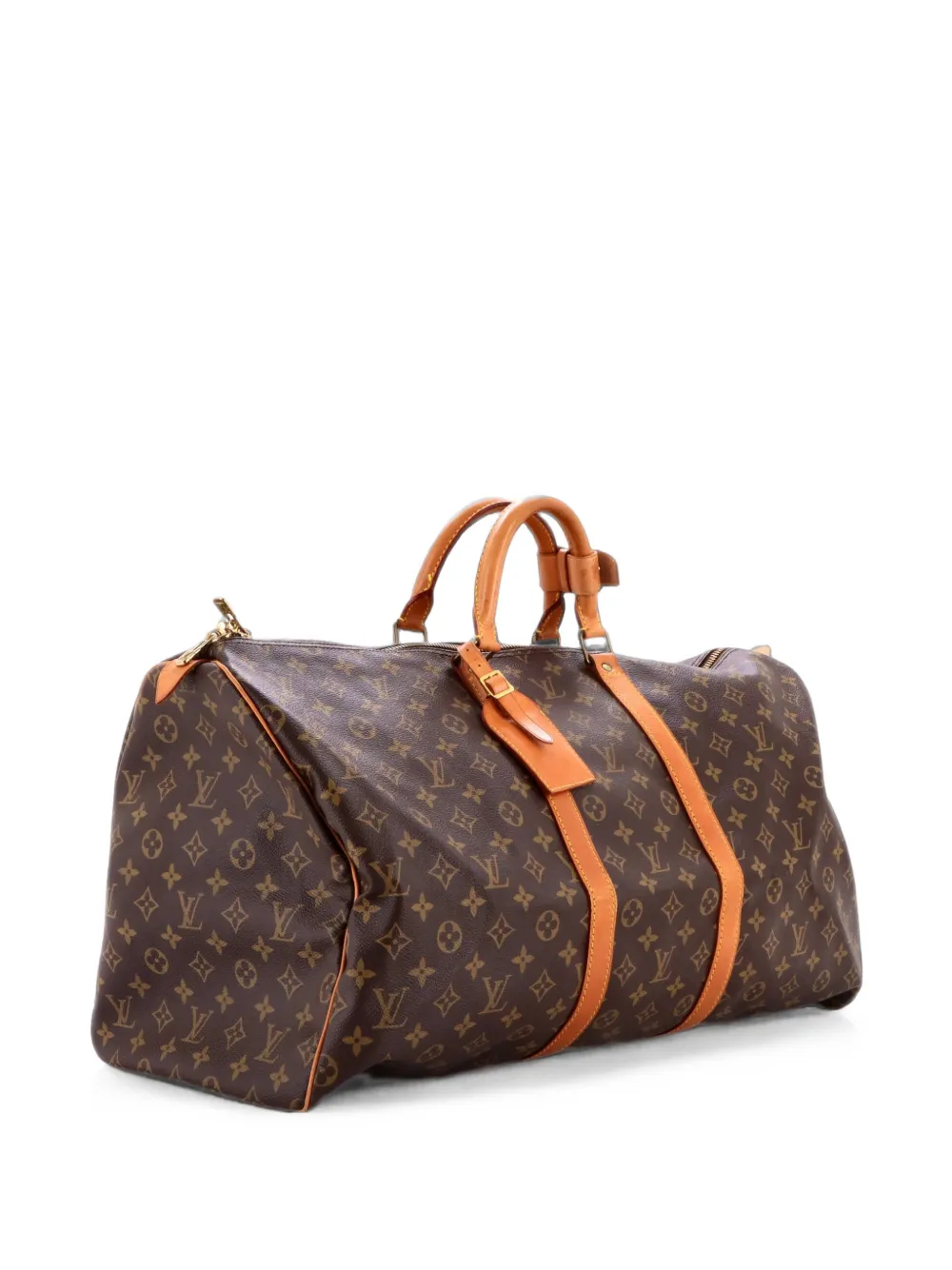 Louis Vuitton Pre-Owned Keepall Bag Monogram Canvas 55 travel bag - Braun