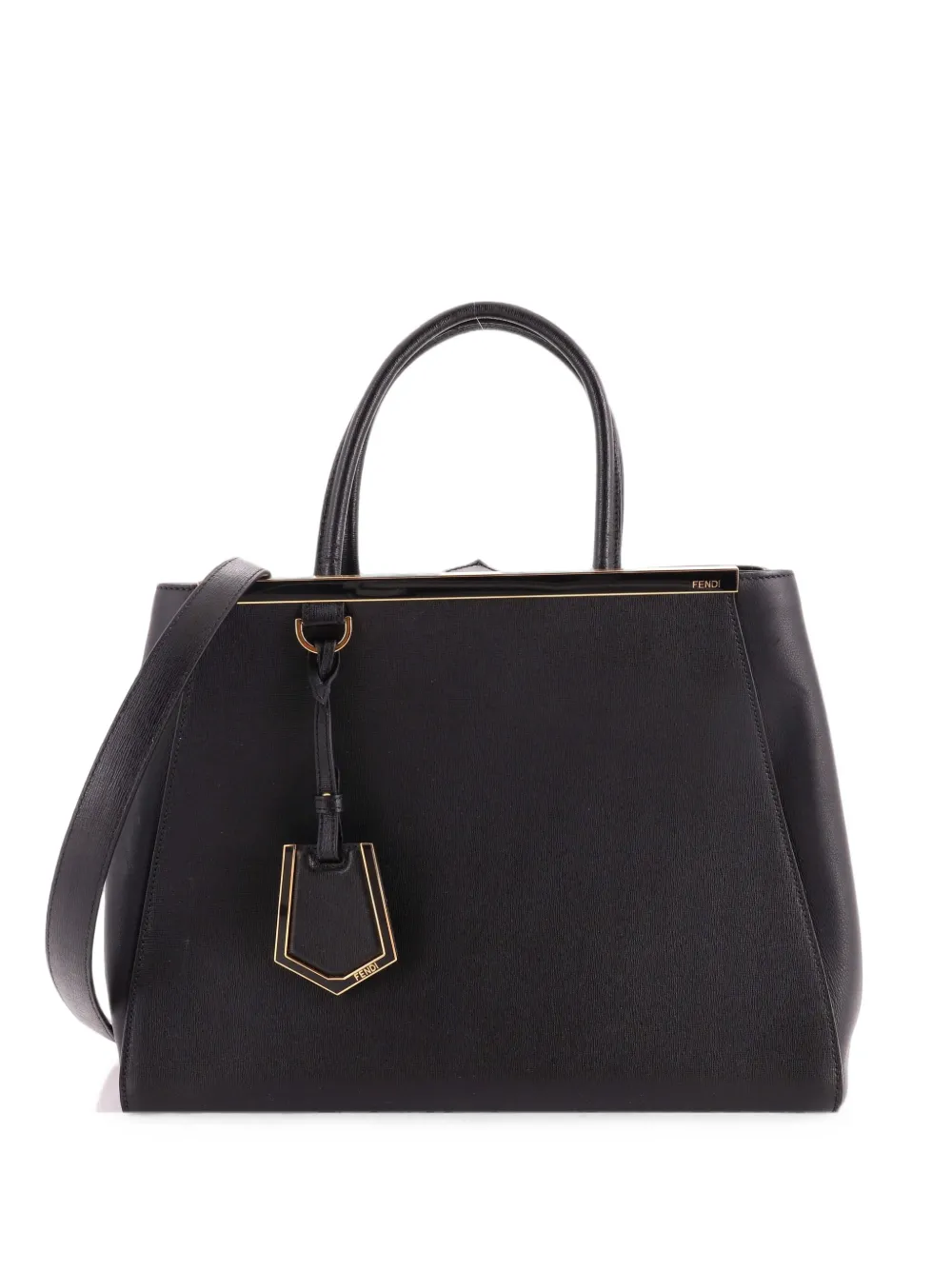 Fendi Pre-Owned sac à main 2Jours médium en cuir - Noir