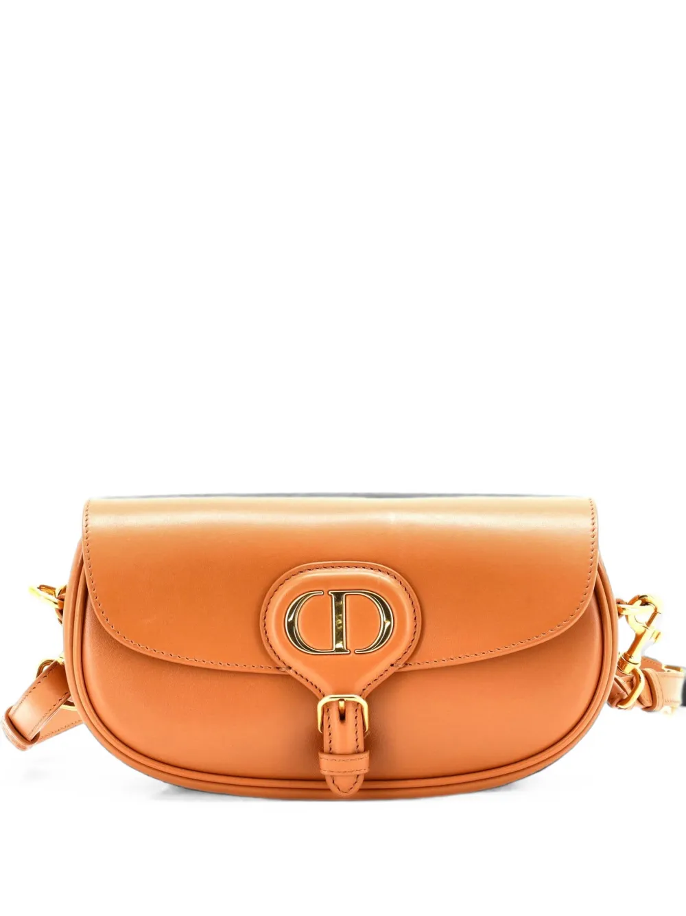 Christian Dior Pre-Owned Bobby Flap Bag Leather East West crossbody bag - Marrone