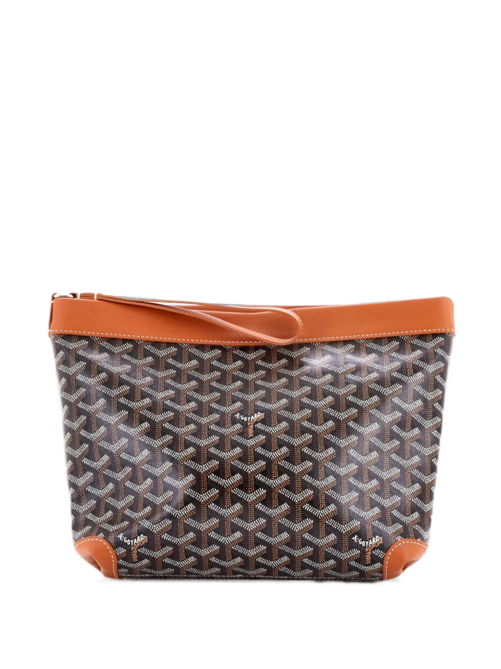 Goyard Pre-Owned pochette Goyardine Conti Pouch - Marron Goyard Pre-Owned pochette Goyardine Conti Pouch - Marron