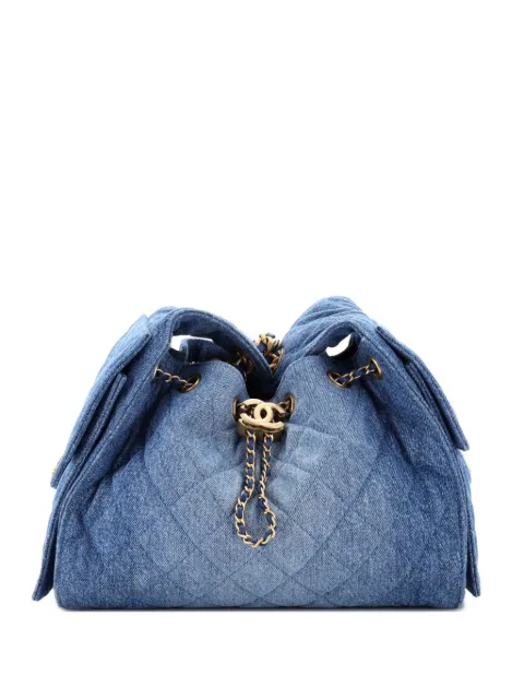 CHANEL Pre-Owned 25 Quilted Denim Small shoulder bag