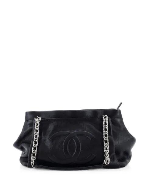 CHANEL Pre-Owned CC Tuck Caviar Medium tote bag
