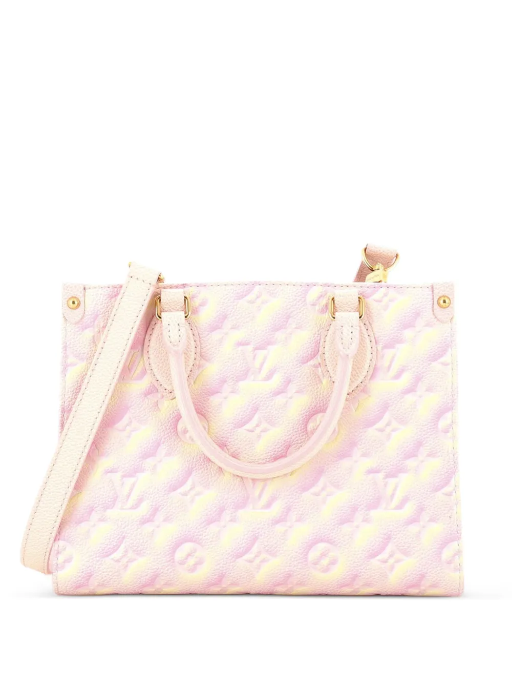 Louis Vuitton Pre-Owned OnTheGo Tote Stardust Monogram Empreinte Leather PM shoulder bag - Rosa
