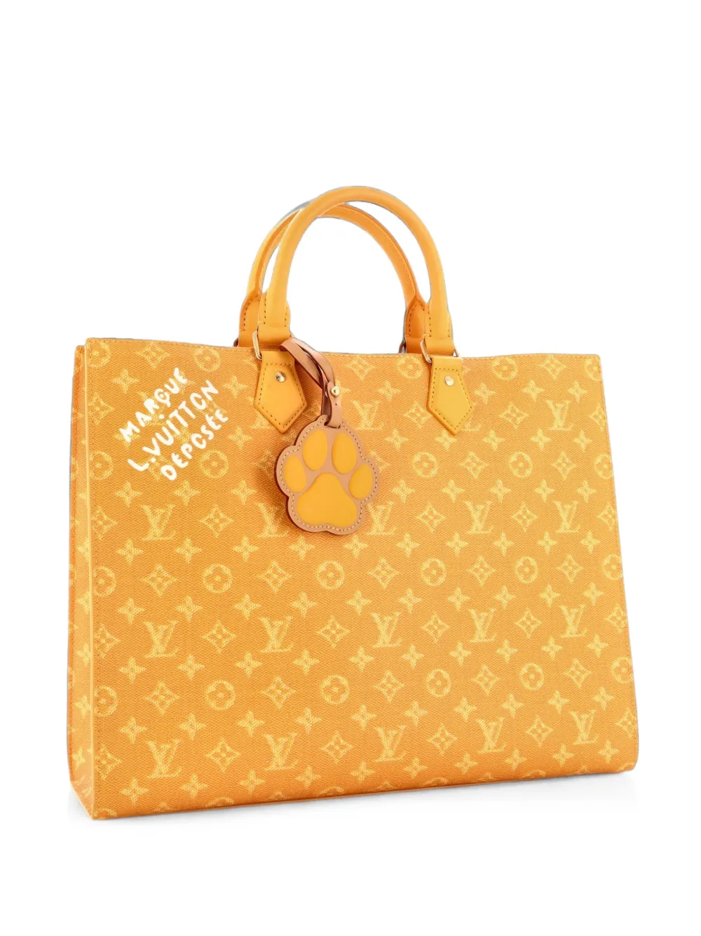 Louis Vuitton Pre-Owned Sac Plat 24H Bag Limited Edition Marque Deposee Monogram Canvas tote bag - Jaune