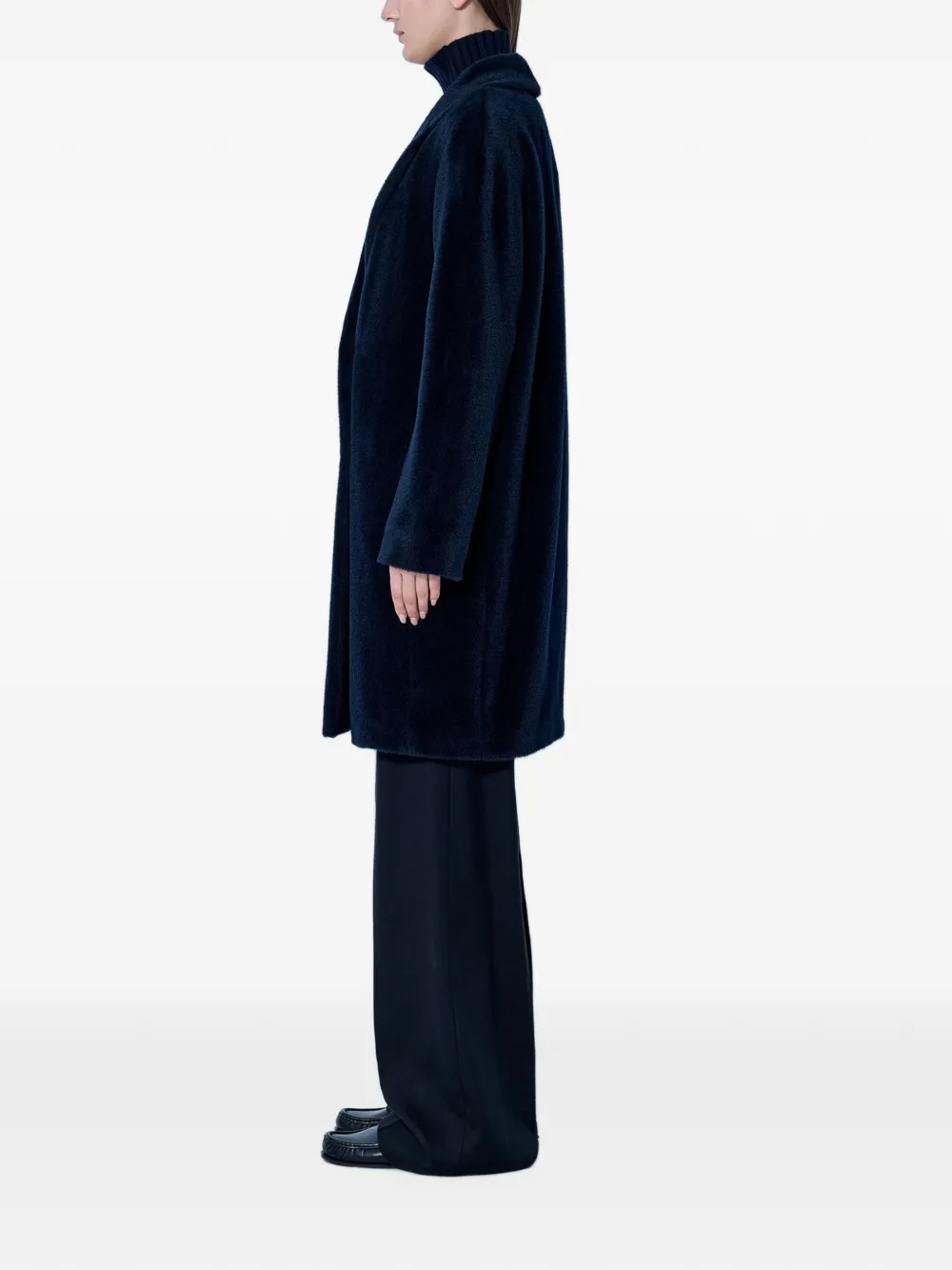 Max Mara Jas met dubbele rij knopen Blauw