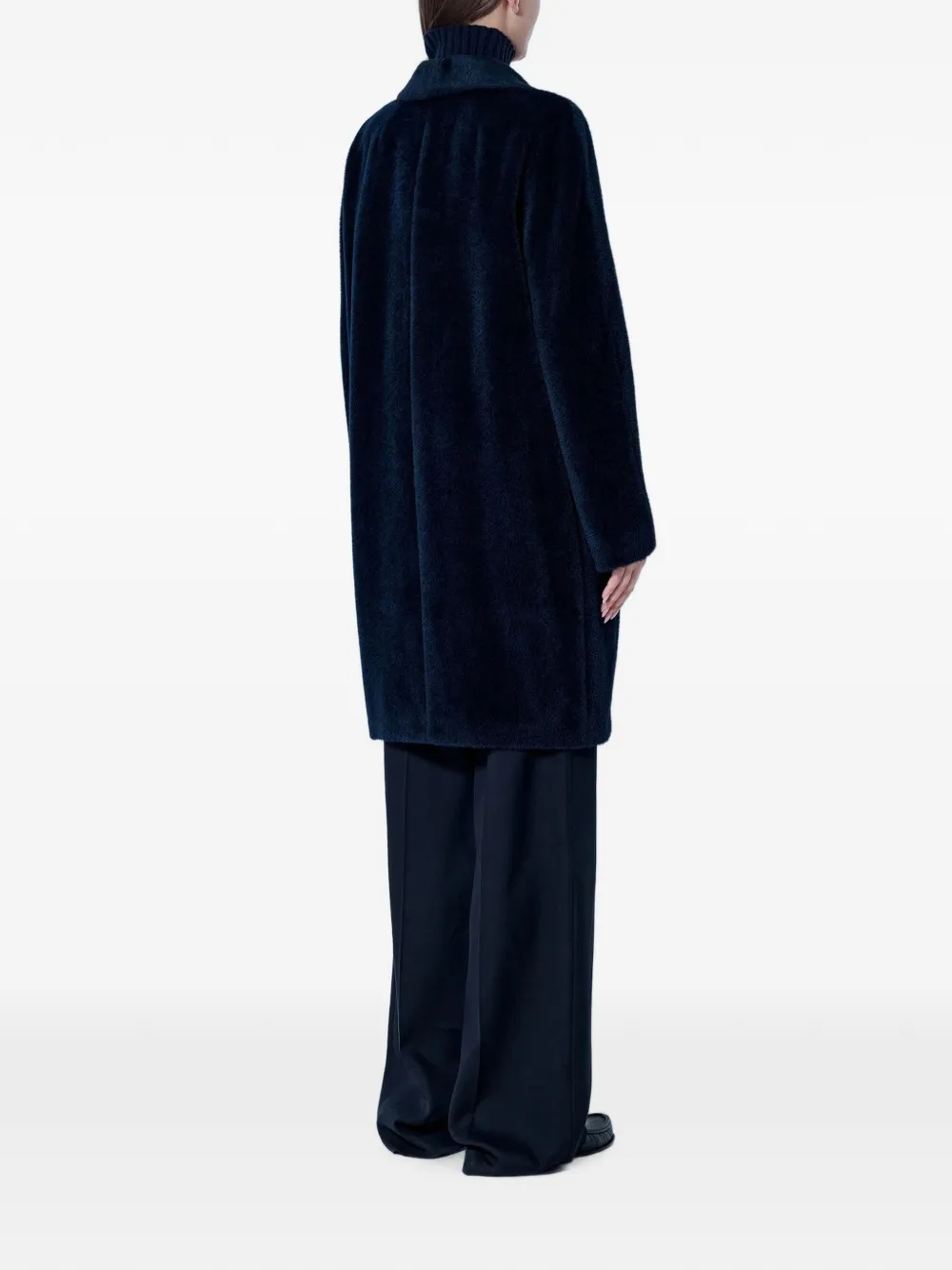 Max Mara Jas met dubbele rij knopen Blauw