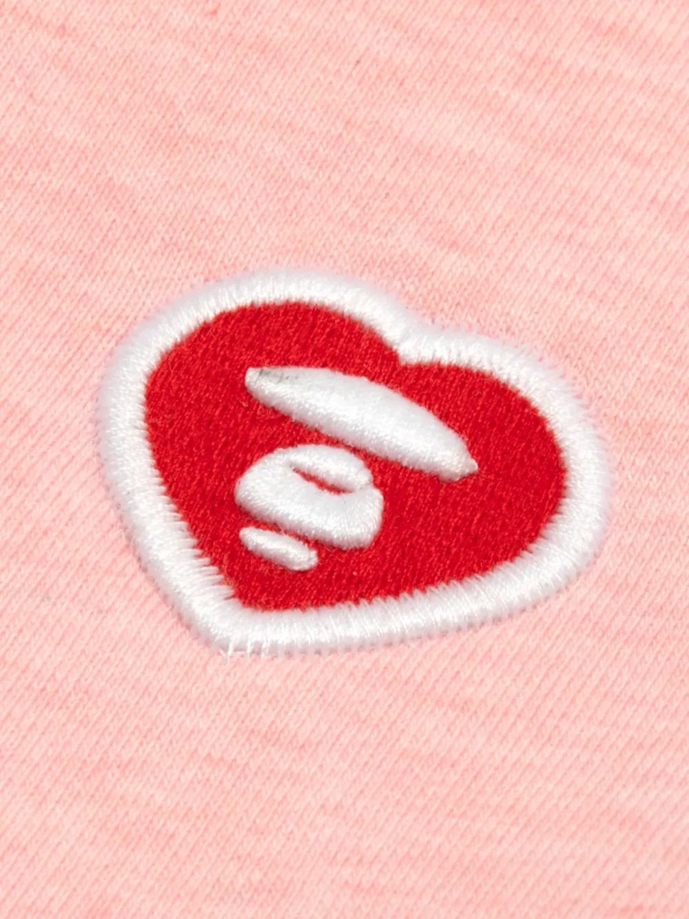 AAPE BY *A BATHING APE heart-motif button-up cardigan Roze