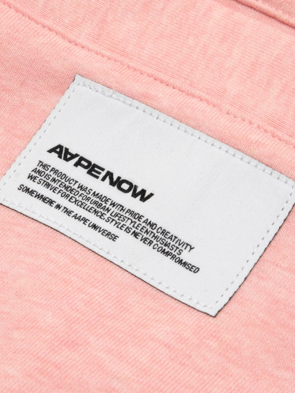 AAPE BY *A BATHING APE heart-motif button-up cardigan Roze