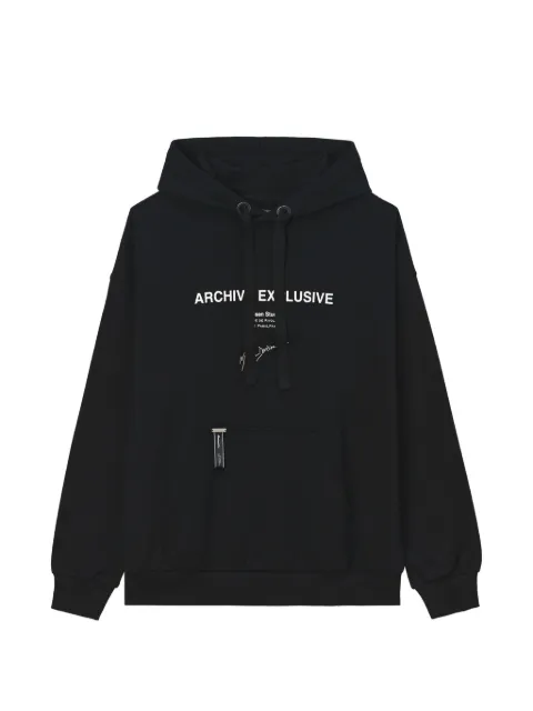 Musium Div. hoodie con estampado gráfico y logo