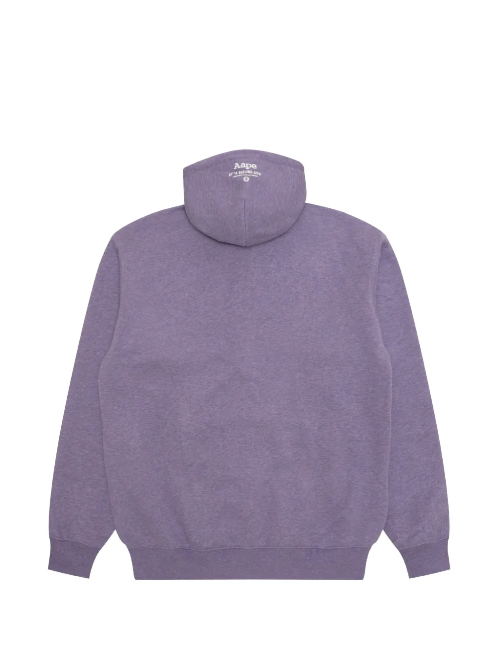 AAPE BY *A BATHING APE logo-print zip-up hoodie Paars