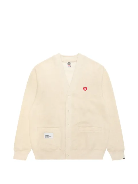 AAPE BY *A BATHING APE® heart-motif button-up cardigan