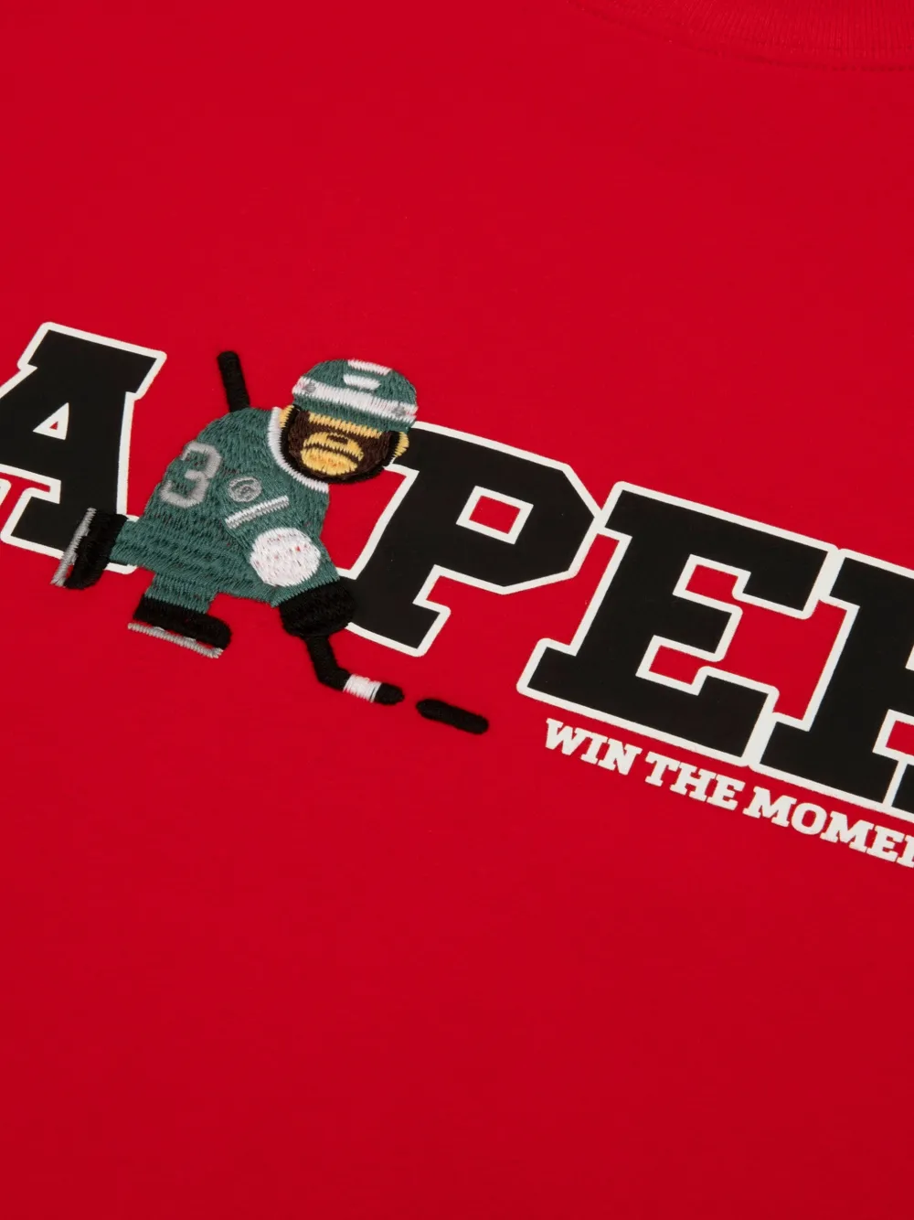 AAPE BY *A BATHING APE Aaper sweater met grafische print Rood