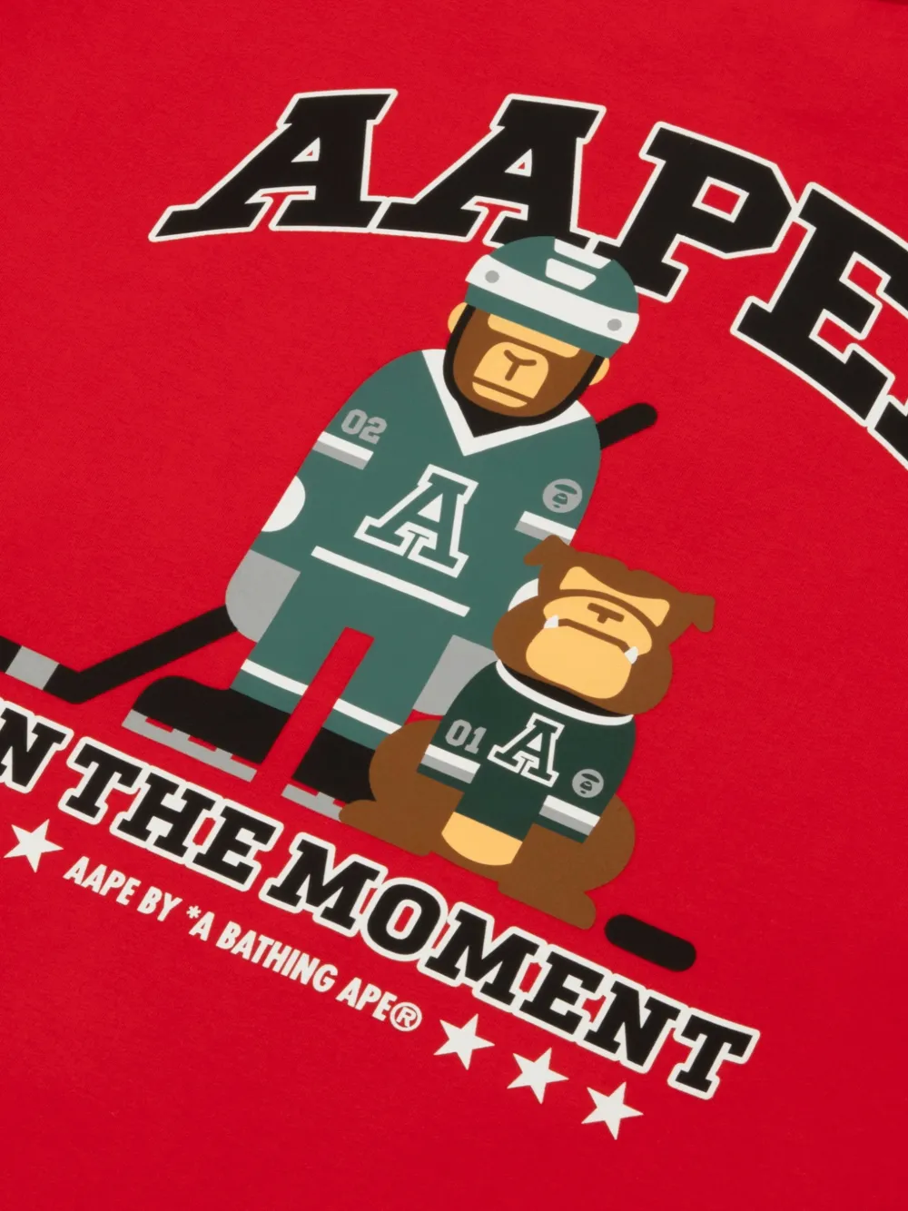 AAPE BY *A BATHING APE Aaper sweater met grafische print Rood
