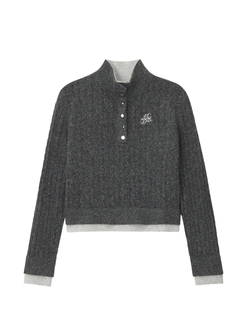 Musium Div. Maglione con bottoni - Grigio