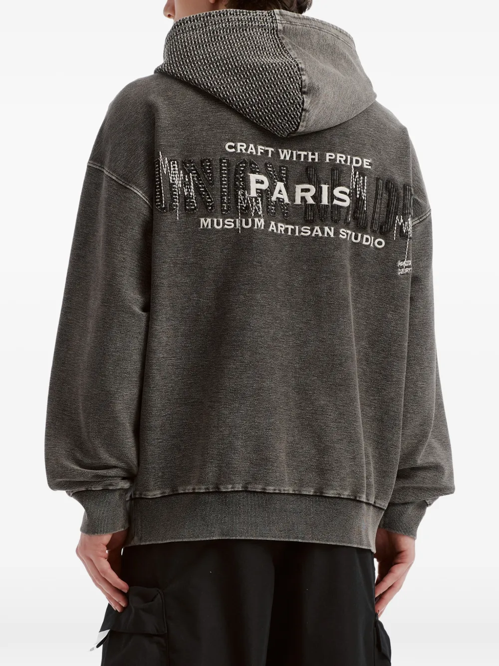 Musium Div. toggle-fastening hoodie Grijs