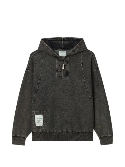Musium Div. hoodie con cierre de trenca