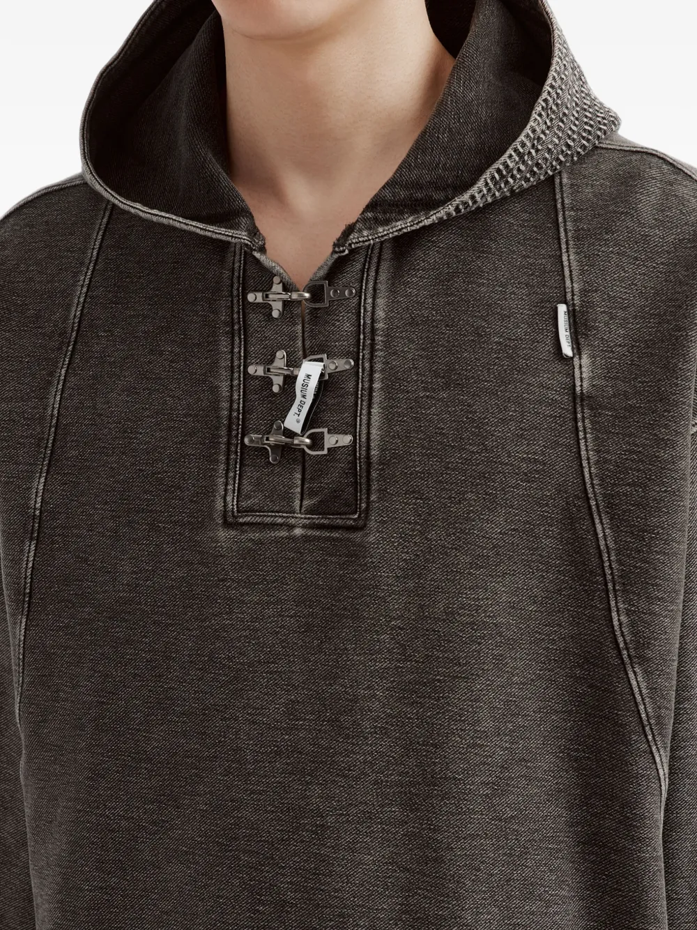 Musium Div. toggle-fastening hoodie Grijs