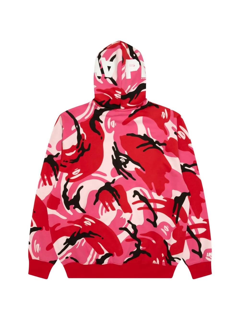 AAPE BY *A BATHING APE graphic-print zip-up hoodie Roze