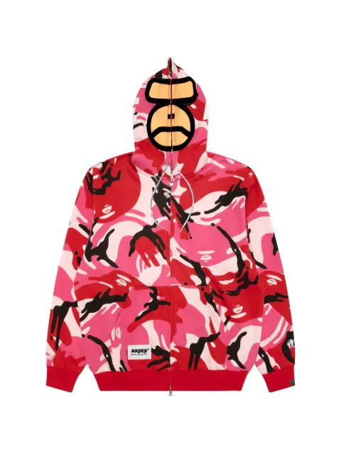 AAPE BY *A BATHING APE® graphic-print zip-up hoodie