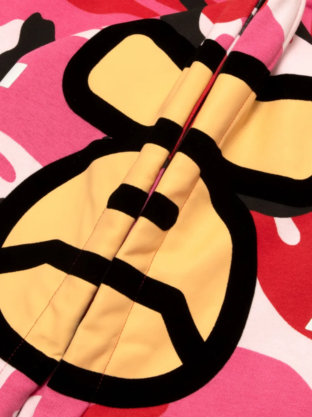 AAPE BY *A BATHING APE graphic-print zip-up hoodie Roze