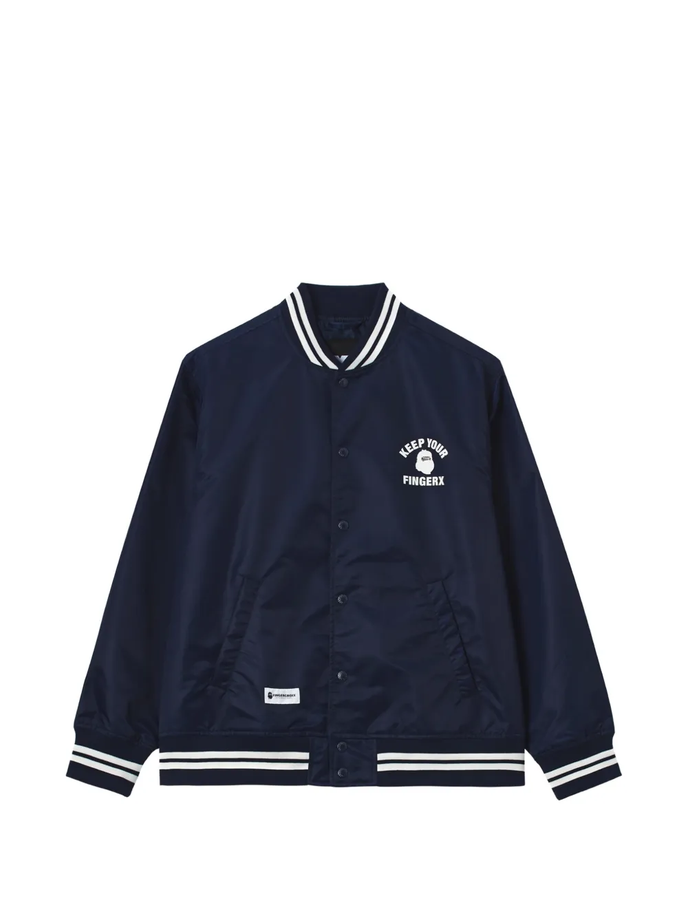 FINGERCROXX Bomberjacke mit Logo-Print - Blau