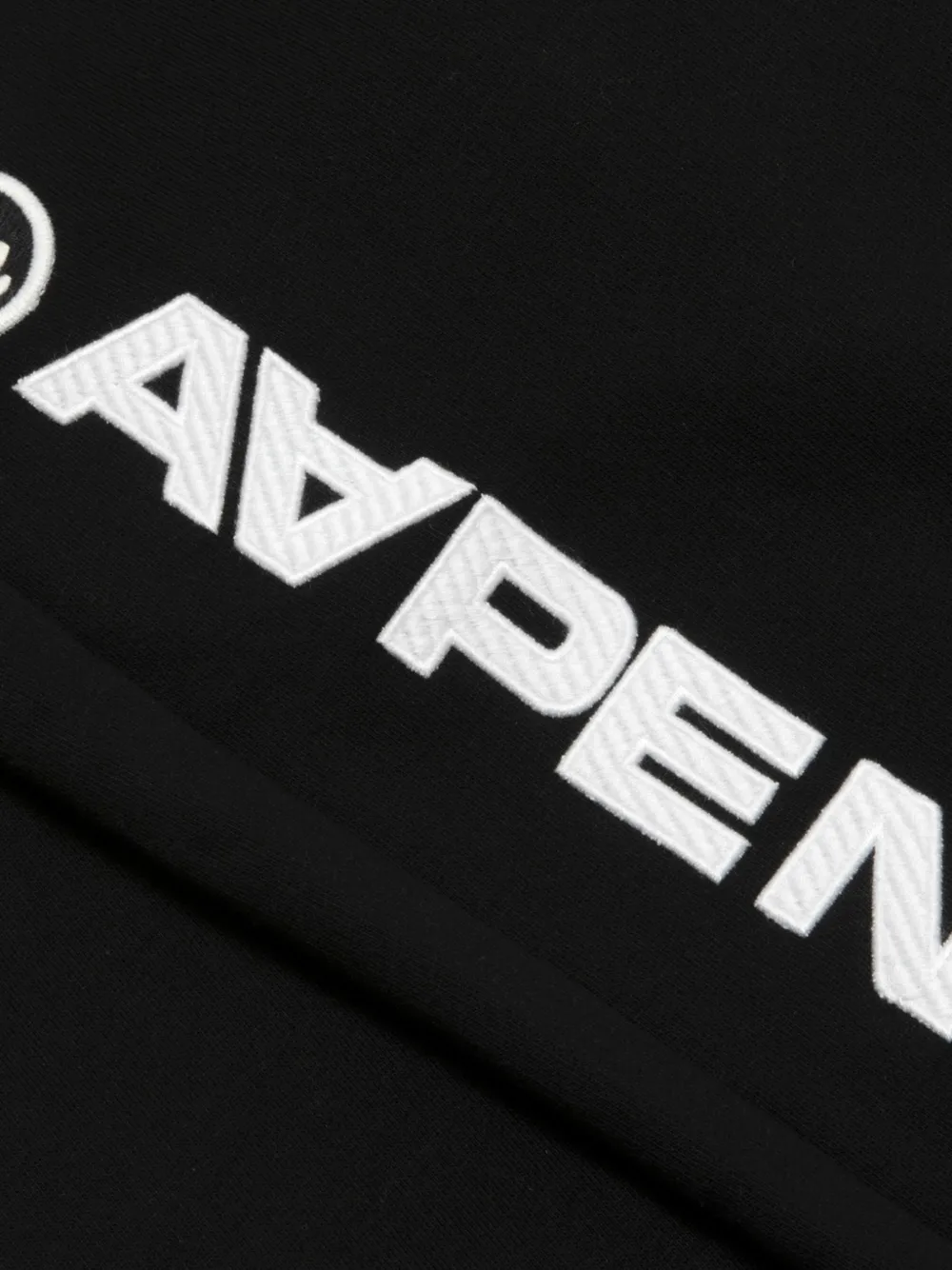 AAPE BY *A BATHING APE Trainingsbroek met logoprint Zwart