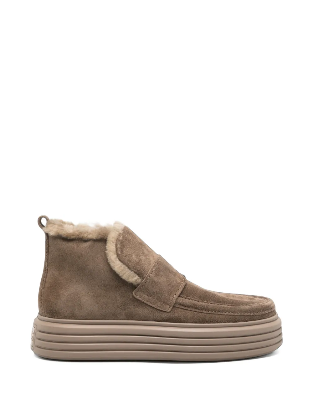 Kennel&Schmenger bottines en daim à bords lainés - Marron Kennel&Schmenger bottines en daim à bords lainés - Marron