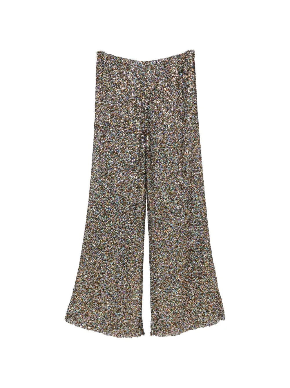 Alberta Ferretti sequin-embellished palazzo pants Beige