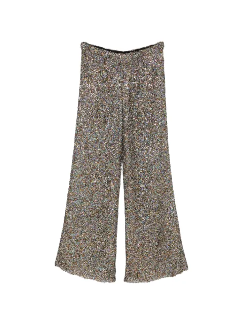 Alberta Ferretti sequin-embellished palazzo pants