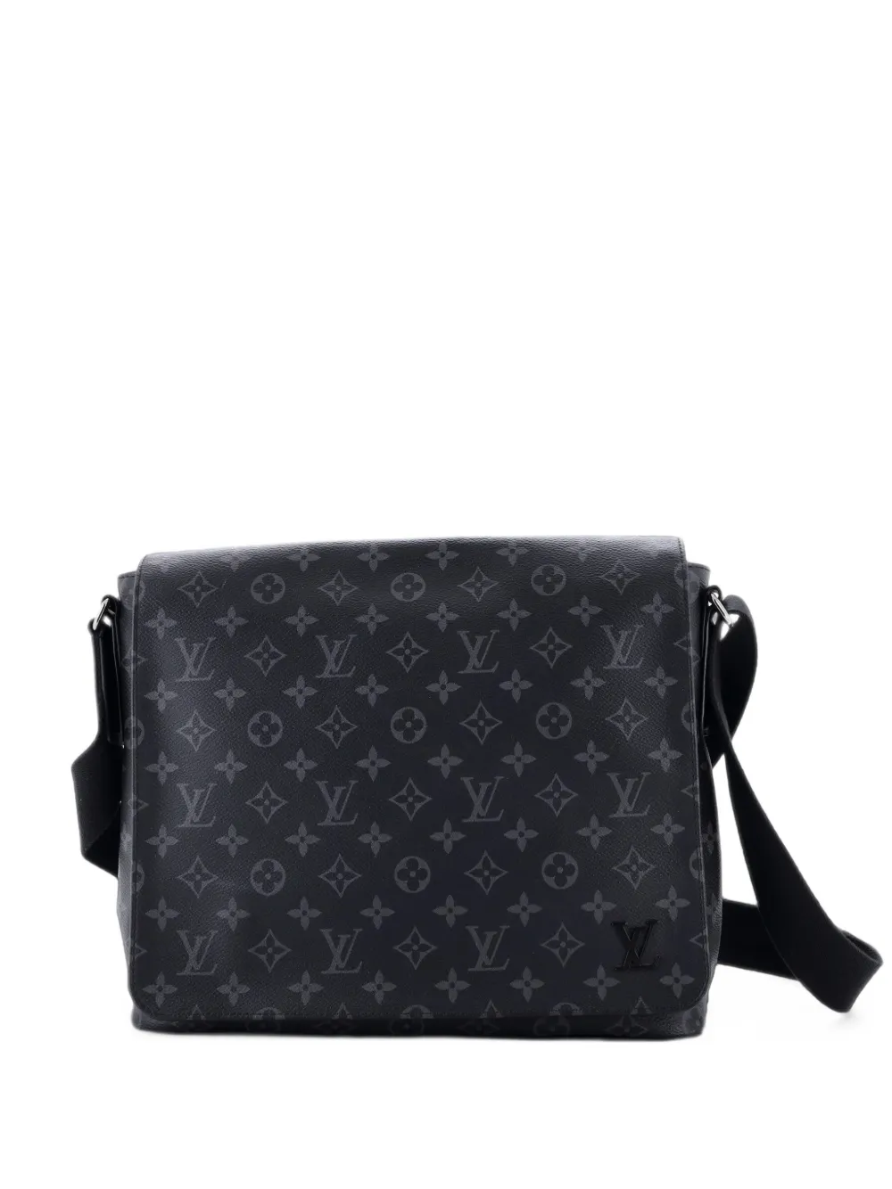 Louis Vuitton Pre-Owned sacoche District en toile Eclipse monogrammée MM - Noir Louis Vuitton Pre-Owned sacoche District en toile Eclipse monogrammée MM - Noir