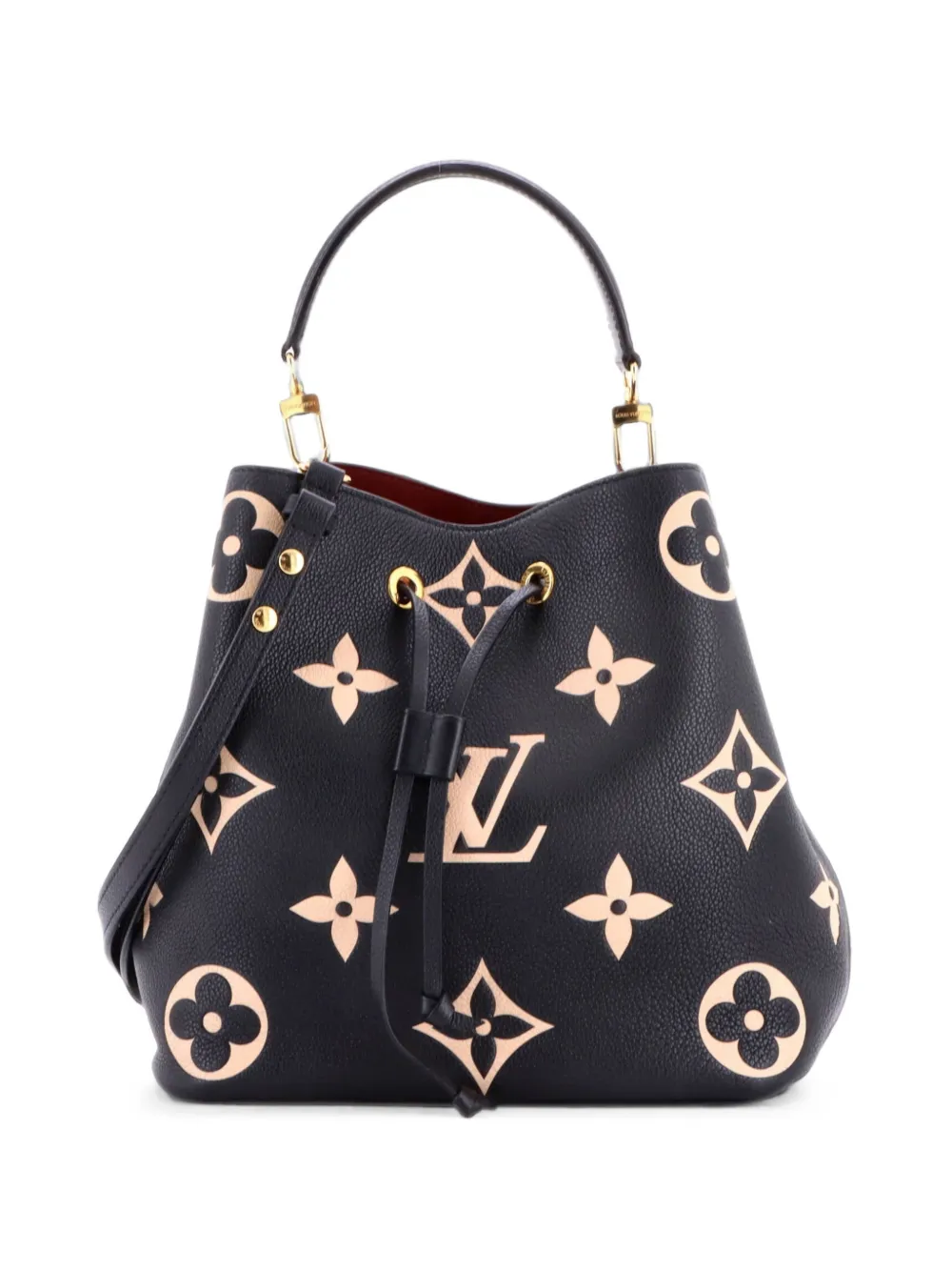 Louis Vuitton Pre-Owned NeoNoe Handbag Bicolor Monogram Empreinte Giant MM bucket bag - Schwarz