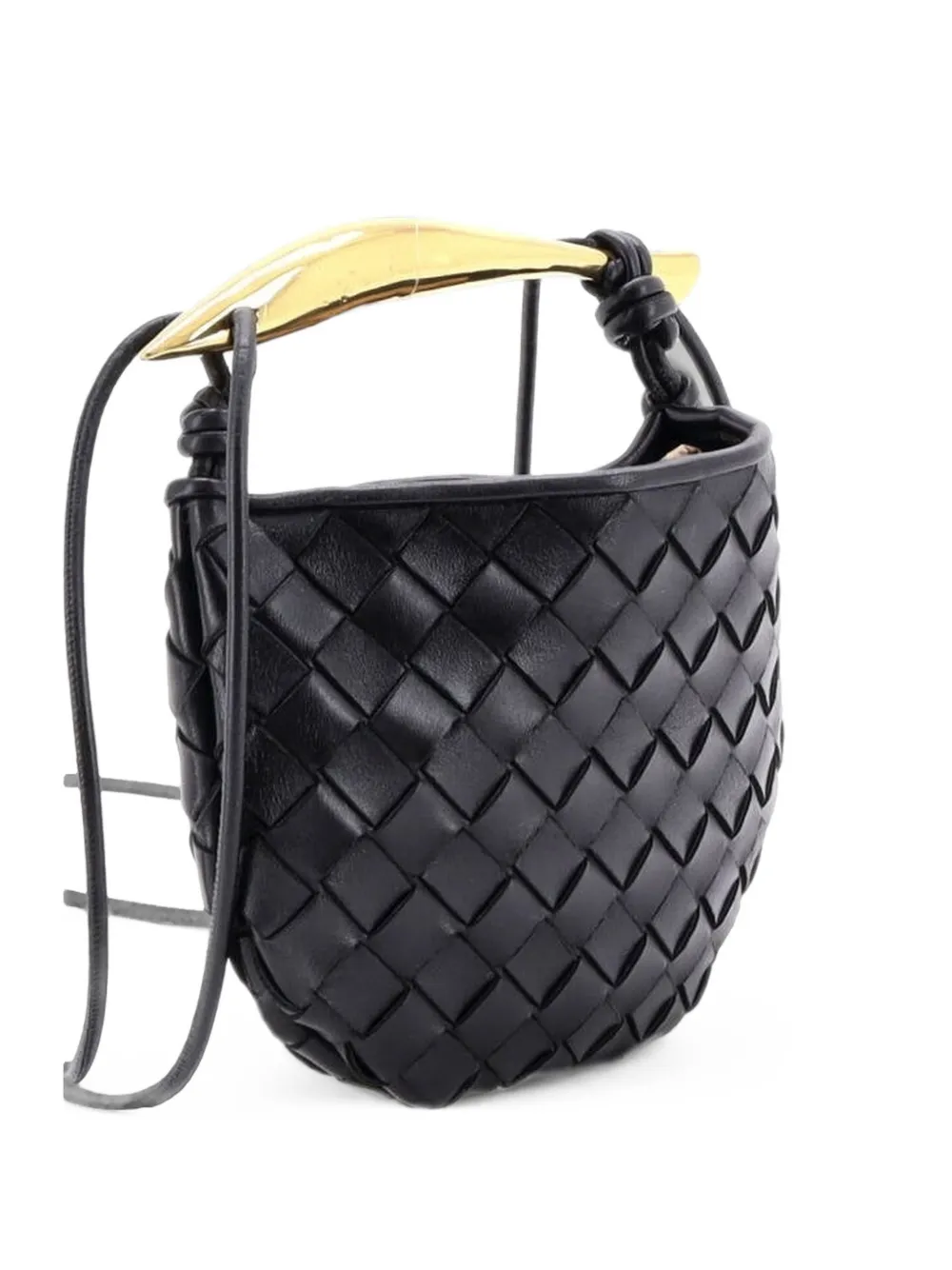 Bottega Veneta Pre-Owned Sardine Top Handle Bag Intrecciato Nappa Mini satchel - Nero