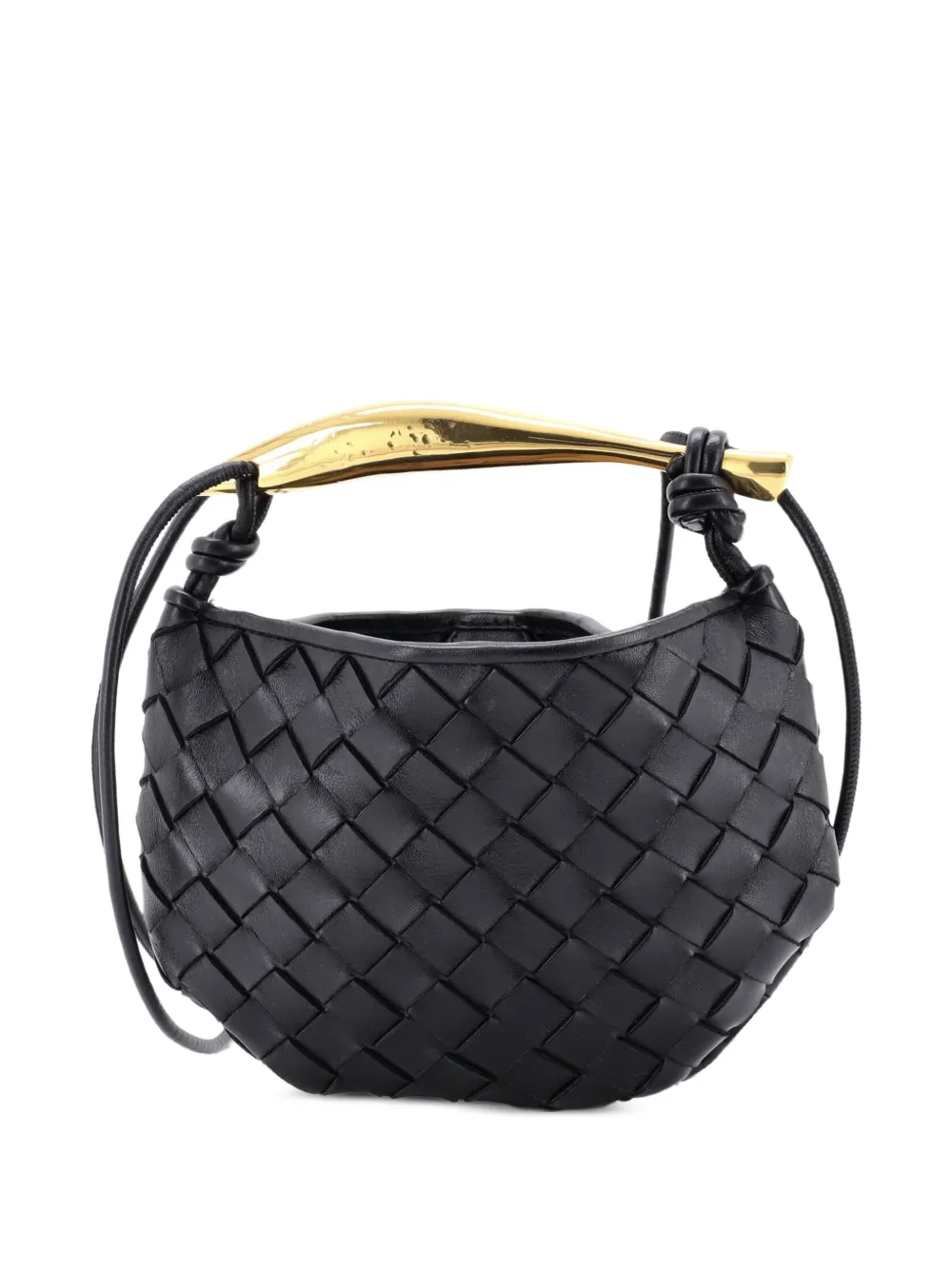 Bottega Veneta Pre-Owned Sardine Top Handle Bag Intrecciato Nappa Mini satchel - Nero