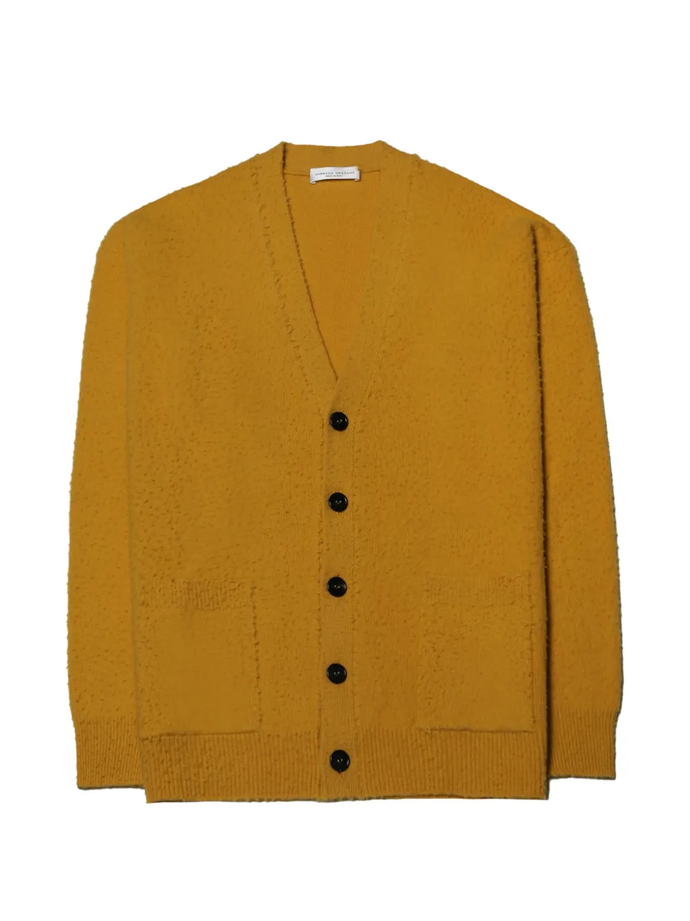 Roberto Collina bouclé-knit cardigan - Jaune Roberto Collina bouclé-knit cardigan - Jaune