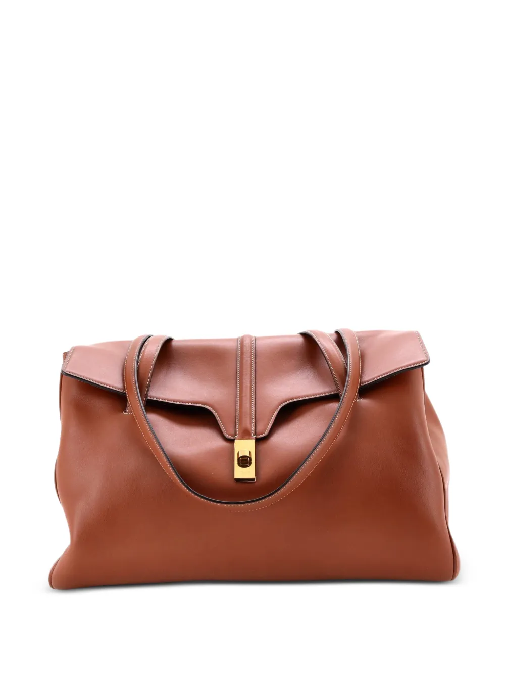 Celine Pre-Owned Soft 16 Bag Smooth Calfskin Large shoulder bag - Braun